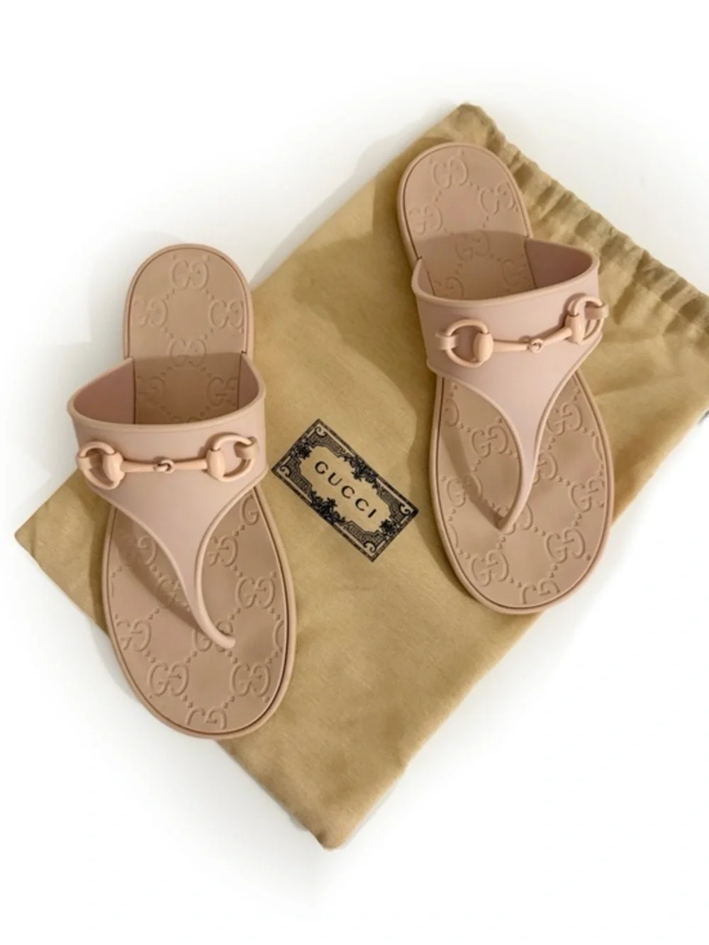 Gucci Women's Pink Horsebit Sandals